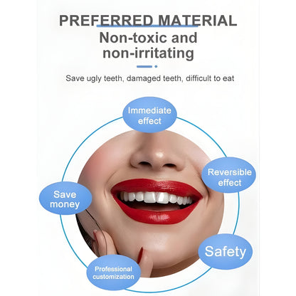 2PC Adjustable Snap On Smile Veneers Teeth For Men And Women