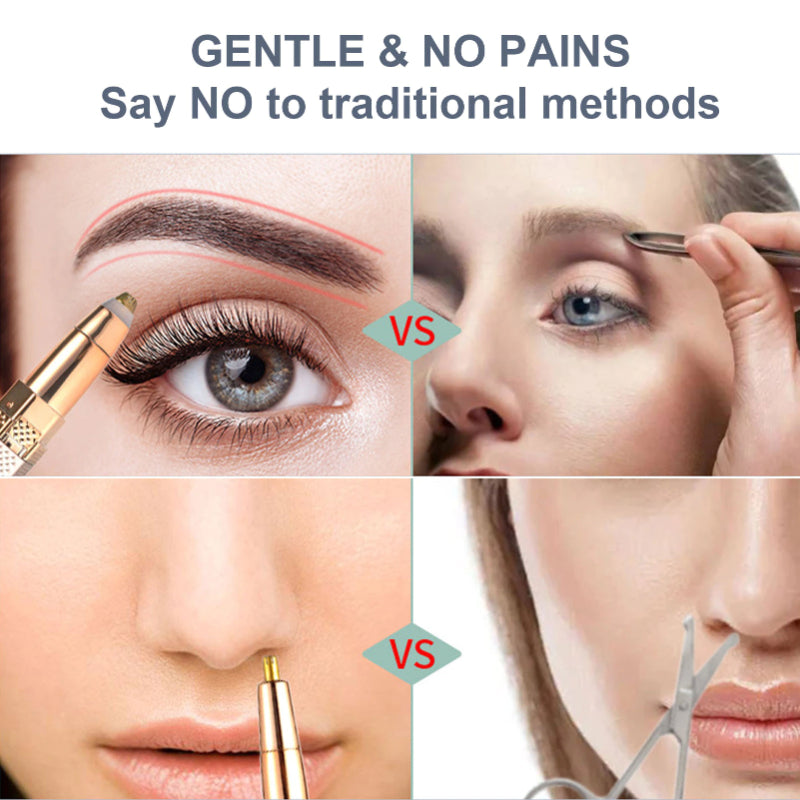 4 In 1 Multi-Functional Hair Remover And Eyebrow Trimmer