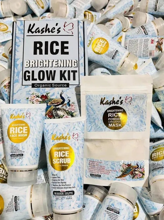 Kashe’s Rice Extract Bright & Glow Kit