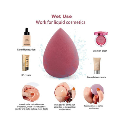 Mini Pack of 6 Beauty Blenders Compact Design for Smooth, Flawless Application