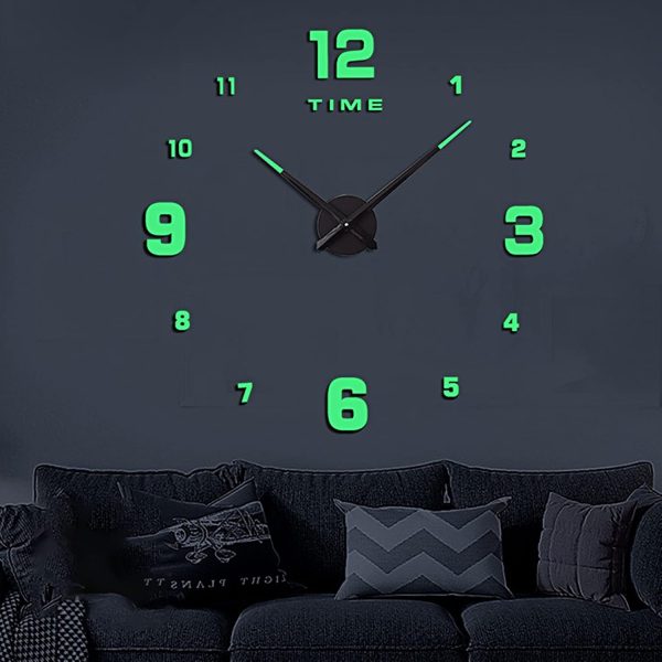 Wooden Numbers Wall Clock